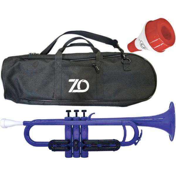 ZO(ゼットオー) TP-10BK トランペット ダークブルー ミュート セット レッド アウトレッ...