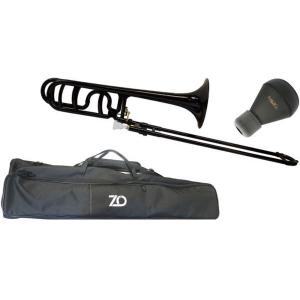 ZO(ゼットオー) トロンボーン 太管 TB-05 ブラック アウトレット プラスチック テナーバス tenor bass trombone ミュート セット　北海道 沖縄 離島不可｜watanabegakki