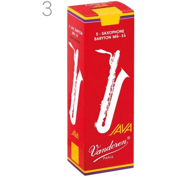 vandoren SR343R バリトンサックス リード ジャバ ファイルド レッドカット 3番 5...