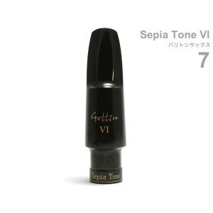 Gottsu(ゴッツ) 7 セピアトーンVI バリトンサックス マウスピース ラバー 日本製 baritone saxophone Mouthpiece Sepia Tone VI　北海道 沖縄 離島不可｜watanabegakki