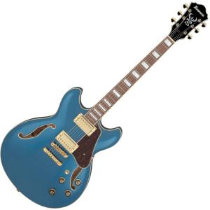 Ibanez(アイバニーズ) AS73G PBM セミアコ エレキギター  Prussian Blue Metallic HOLLOW BODY SPOT生産モデル｜watanabegakki