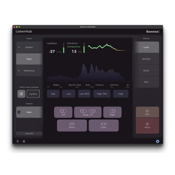 Sonnox(ソノックス) Listen Hub for macOS・オーディオコントロールツールボ...