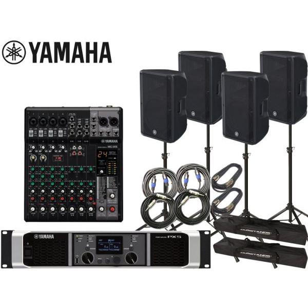 YAMAHA(ヤマハ) PA 音響システム スピーカー4台 イベントセット4SPCBR15PX5MG...
