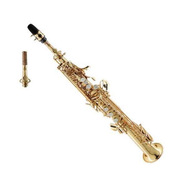 Chateau CSS-H70GL ストレート ソプラノサックス ラッカー デタッチャブル イエロー...