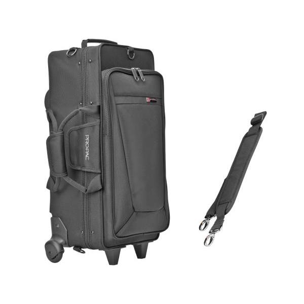 PROTEC IP301DWL トランペット ダブルケース ブラック セミハード キャリーケース シ...