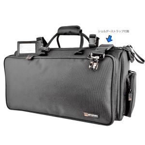 PROTEC(プロテック) C248 B♭ トランペット  トリプルケース ブラック ギグバッグ  ソフトケース ショルダー Trumpet case　北海道 沖縄 離島不可｜watanabegakki