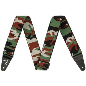 Fender(フェンダー)  WeighLess Camo Strap Woodland 2 ギターストラップ【 梅雨特価  】｜watanabegakki