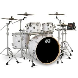 DW(ディーダブル) DWe 5-Piece Complete Bundle Kit White Marine Pearl FinishPly【代引不可 】