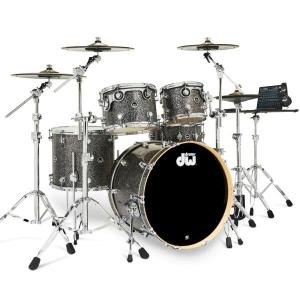 DW(ディーダブル) DWe 5-Piece Complete Bundle Kit Black Galaxy FinishPly【代引不可 】