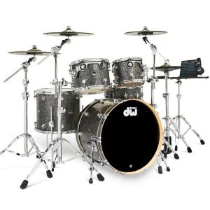 DW(ディーダブル) DWe 5-Piece Complete Bundle Kit Black Galaxy FinishPly【代引不可 】｜watanabegakki