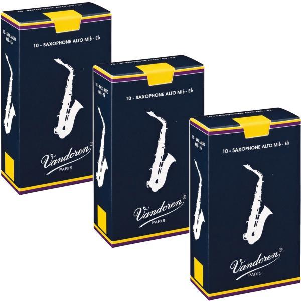 vandoren SR213 2箱 アルトサックス リード トラディショナル 3番 1箱 10枚 バ...