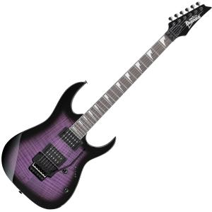 Ibanez(アイバニーズ) GRG320FA TVT  ダブルロックトレモロ搭載 入門 におすすめ エレキギター  Transparent Violet Sunburst 【ピック20枚セットプレゼント 】｜watanabegakki