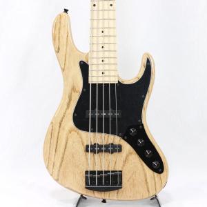 Kikuchi Guitars Custom 5st J Bass Natural with Black Filler 国産 5弦ベース ハンドメイド エレキベース｜watanabegakki