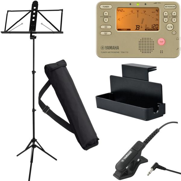 YAMAHA(ヤマハ) MS-260AL アルミ譜面台 ケース付 TDM-710GLM チューナーメ...