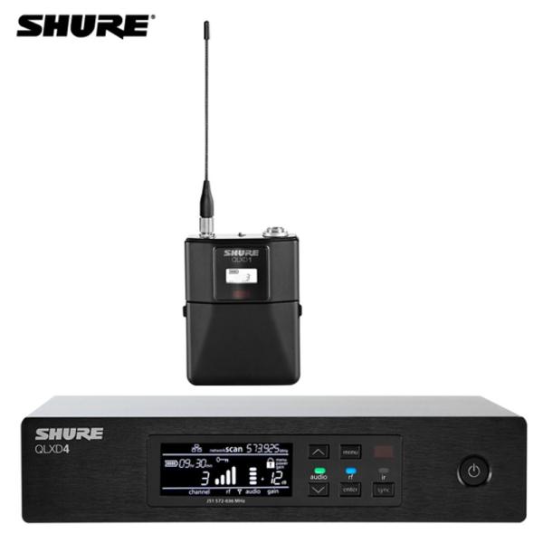 SHURE(シュア) QLXD4J-JB と QLXD1-JB ボティパック型送信機セット (マイク...