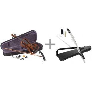 CarloGiordano EV-202 BK ブラック エレクトリック バイオリン 4/4