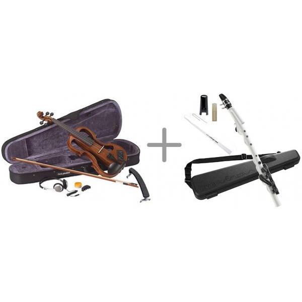 CarloGiordano 特注 ナイロン弦 EV-202 ナチュラルブラウン エレクトリック バイ...