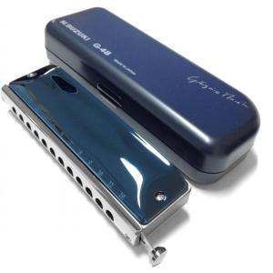 SUZUKI(スズキ) G-48 クロマチックハーモニカ グレゴア マレ ブルー 12穴 日本製 ハーモニカ 楽器 Gregoire Maret G48 Chromatic Harmonica