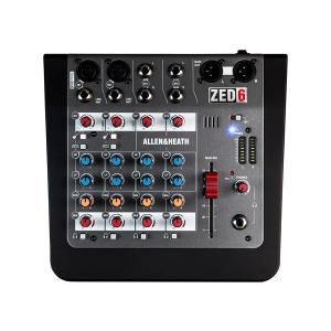 ALLEN＆HEATH(アレンアンドヒース) ZED-6 ◆ 6chアナログミキサー (マイク入力2ch)【5月30日時点、僅少数在庫あり △ 】｜watanabegakki