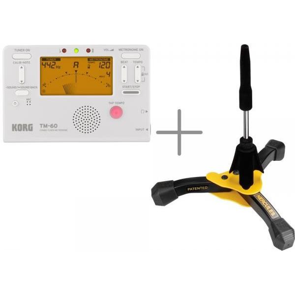 DS640BB フルート クラリネット スタンド  KORG TM-60 チューナーメトロノーム セ...