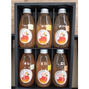 【小瓶6本】3品種のみくらべ！特別栽培りんごジュース（福島市産）