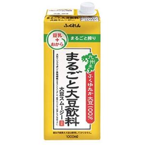 ふくれん ふくれん まるごと大豆飲料 大豆スムージー 1000ml 紙パック × 6本 ソフトドリンク 豆乳、豆乳飲料の商品画像