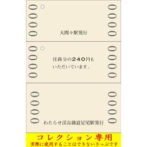 わたらせ渓谷鐵道 5並びきっぷ(わ鐵版3枚組)の詳細画像1
