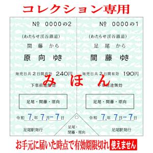 わたらせ渓谷鐵道 777常備券セットの詳細画像3