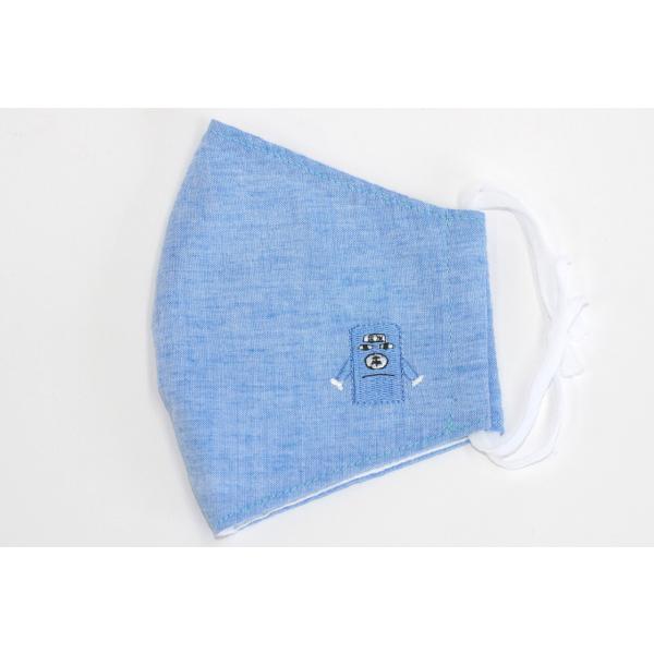 わっしー布マスク（水色・Ｌサイズ）