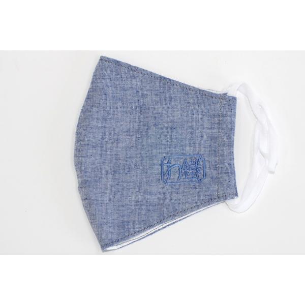わ鐵布マスク（紺・Ｌサイズ）