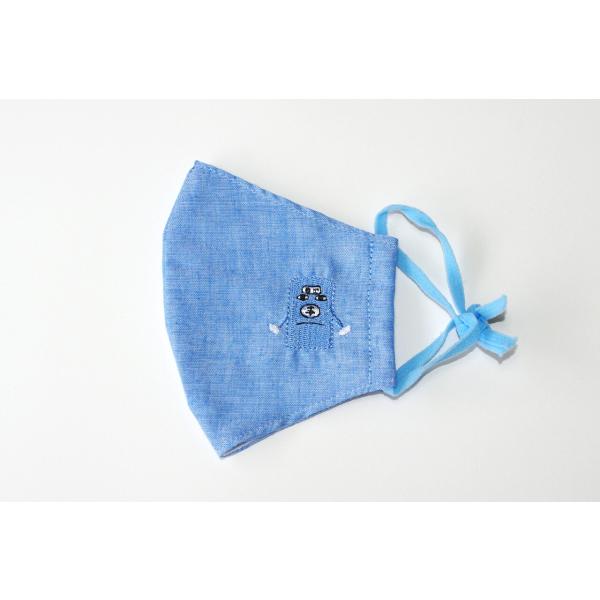 わっしー布マスク（水色・Ｓサイズ）