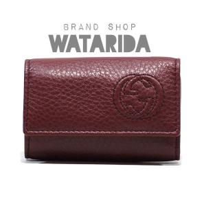 グッチ GUCCI レザー6連キーケース バーガンディ 箱・注意書付 送料無料｜watarida710