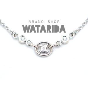 セリーヌ ブレスレット マカダムモチーフダイヤモンドブレスレット K18WG 0.04ct 箱付 送料無料｜watarida710