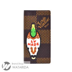 ルイヴィトン Louis Vuitton 財布 ポルトフォイユ・ブラザ N60393 LVスクエアード NIGO 箱・保存袋付 送料無料｜watarida710