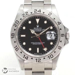 ロレックス ROLEX 腕時計 エクスプローラーII 16570 T番 横穴 オールトリチウム  ダブルロックバックル SS ブラック 送料無料｜watarida710