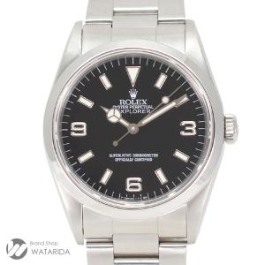 ロレックス ROLEX 腕時計 エクスプローラー I 14270 N番 オールトリチウム シングルバックル 横穴 箱付 送料無料｜watarida710