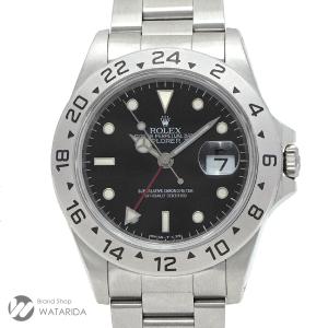 ロレックス ROLEX 腕時計 エクスプローラーII 16570 W番 オールトリチウム  シングルバックル SS ブラック 送料無料｜watarida710