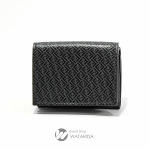 フェンディ FENDI 3つ折り財布 タイニー FF Tiny Trifold 7M0280 箱・保存袋付 グレー ブラック 送料無料｜watarida710