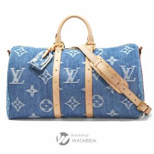 ルイヴィトン Louis Vuitton バッグ キーポル バンドリエール 45 M24315 モノグラム デニム ブルー LV リミックス 箱・保存袋 未使用品｜watarida710