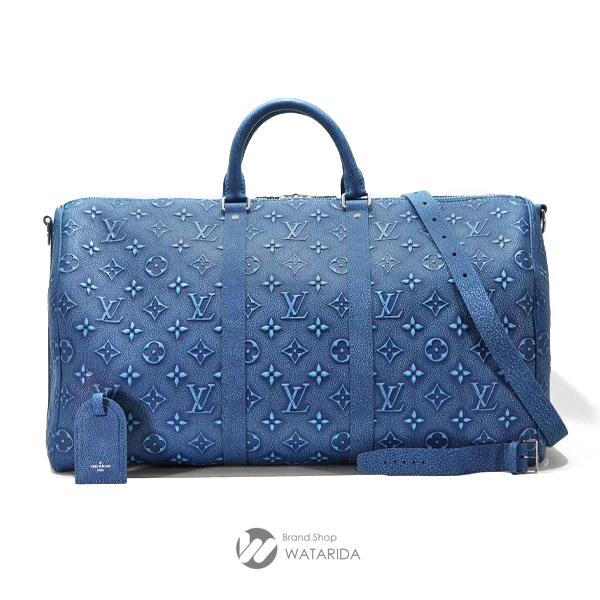 ルイヴィトン Louis Vuitton バッグ キーポルバンドリエール 50 M21375 デニム...