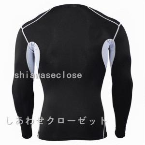 タイム加圧シャツ アンダーシャツ メンズ 長袖...の詳細画像4