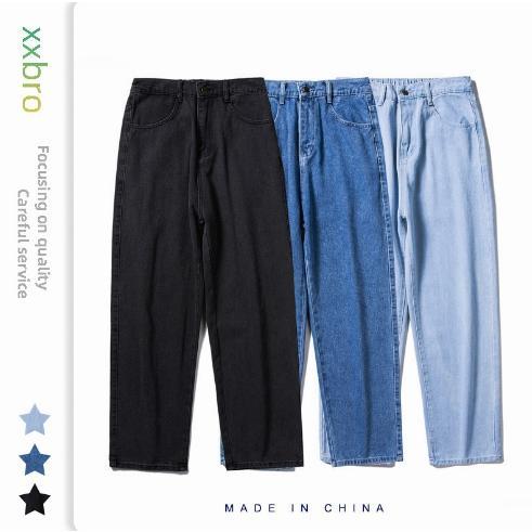 デニムパンツ メンズ ワイド シェフパンツ バルーン バギー ルーズ 太め ジーンズ インディゴ ブ...