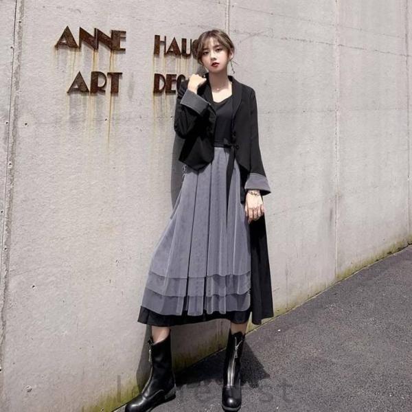 【特価】2023新作ワンピーススーツ 結婚式 ドレス セットアップ ぽっちゃり ジャケット チュール...