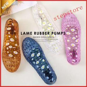 ラバーパンプス ラバーシューズレディース パンプス ローヒール 痛くない ラバーサンダル ぺたんこ フラットシューズ 2021夏 アイテム