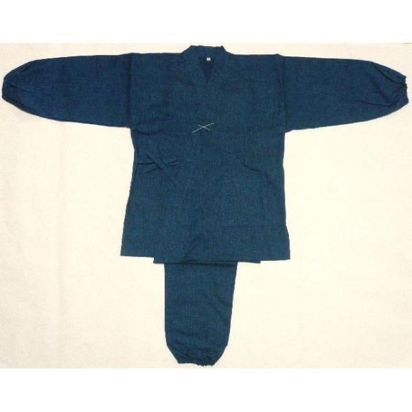 【新サイズ】子供用作務衣・紺（９０〜１２０サイズ）