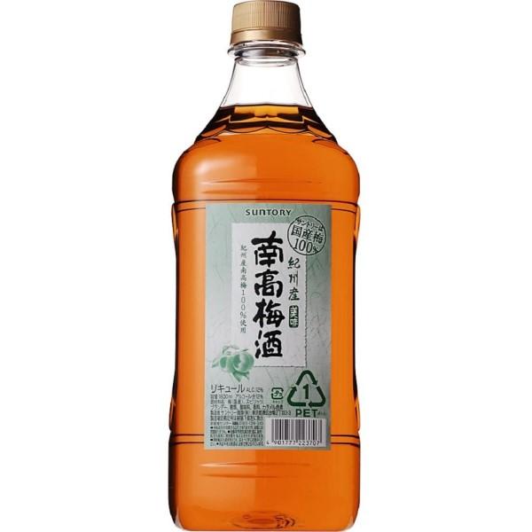 サントリー 紀州産南高梅酒12度 カクテルコンクPET  1.8L
