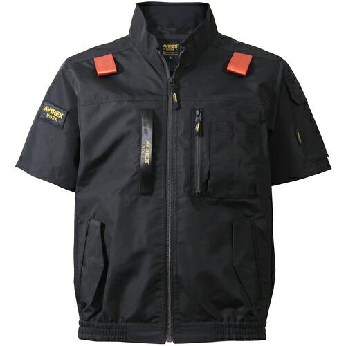 クロダルマ AVIREX［［R上］］?WORK?  ワーク半袖ブルゾン フォースブラック M