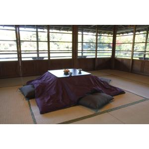 Kotatsu こたつ布団カバー　長方形（大）用　205cm×315cm　なごみ　紫｜watayamori