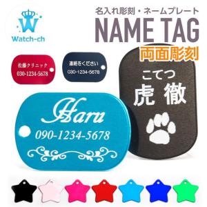 迷子札 ネームタグ スクエアＳ型 カラータグ 両面彫刻 メール便送料無料 ラッピング無料 名入れ ネームプレート 子供 犬 猫 キーホルダー 名札