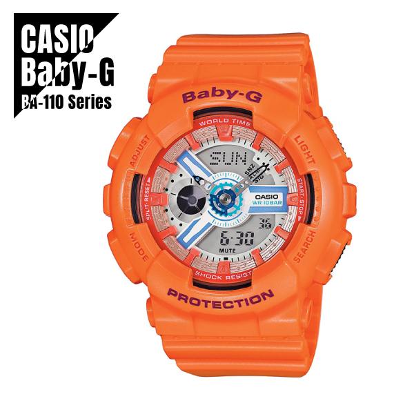 CASIO カシオ Baby-G ベビーG BA-110シリーズ BA-110SN-4A オレンジ ...